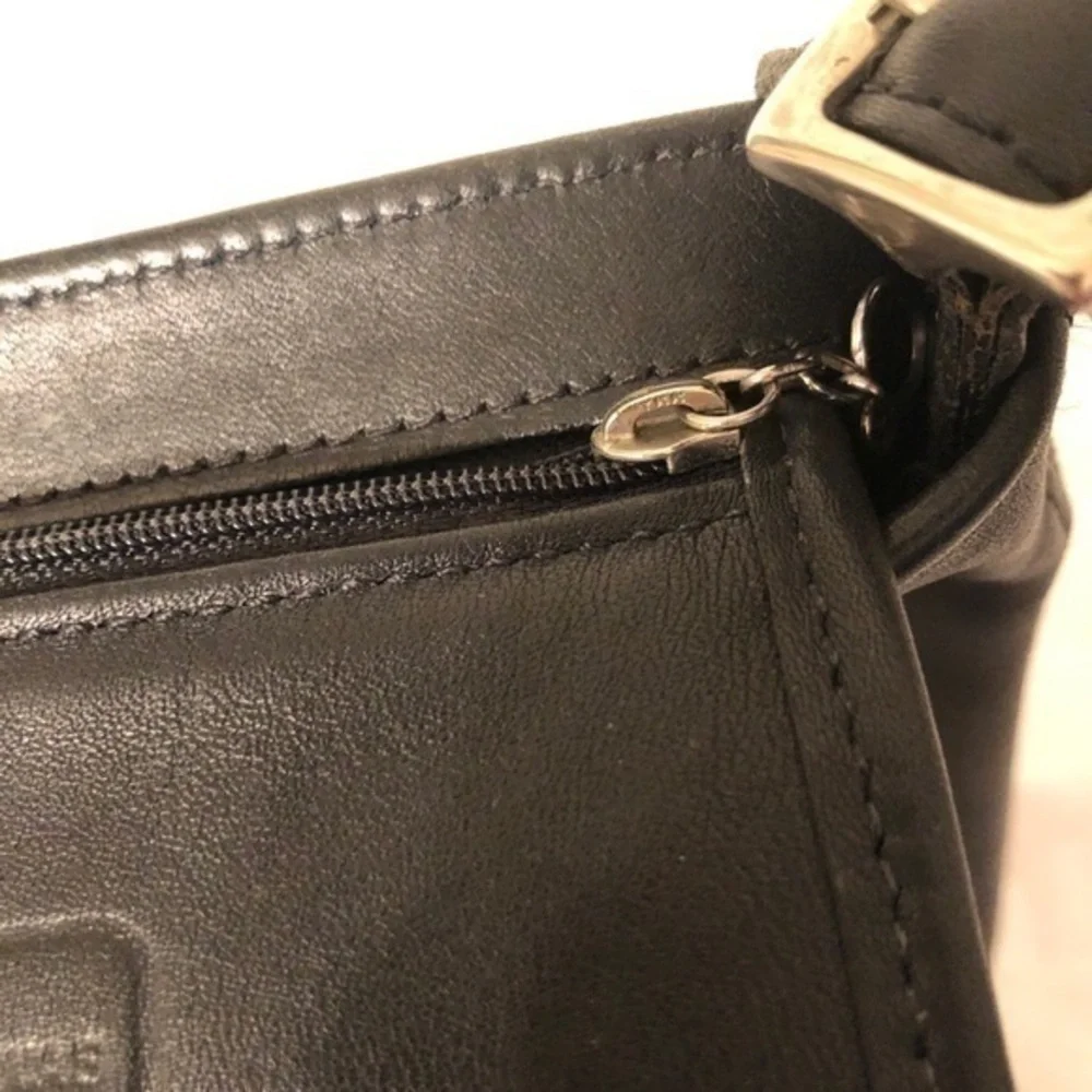 COACH vintage leather flap bag
